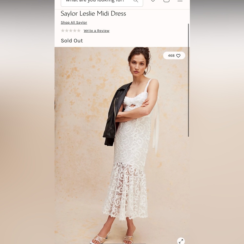 Free People White Lace Midi Dress